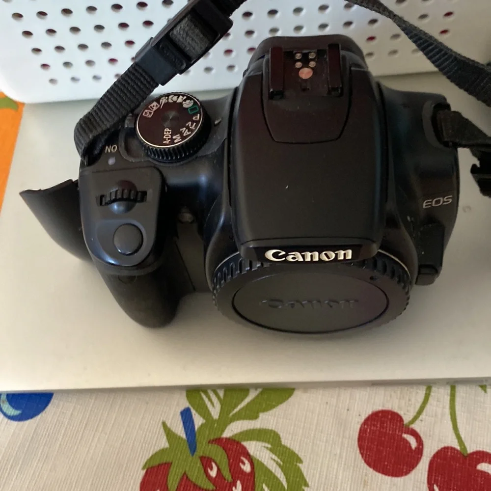 Canon EOS digital rebel still black camera